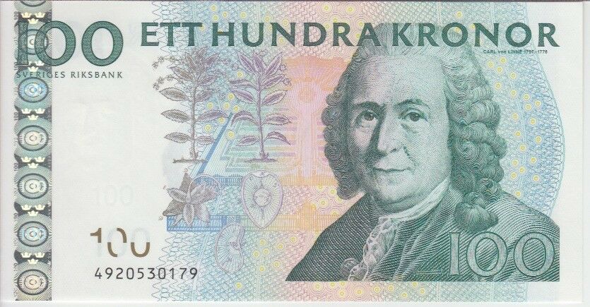 Sweden Banknote P65c 100 Kronor (201)4 Sig Ingves, UNC