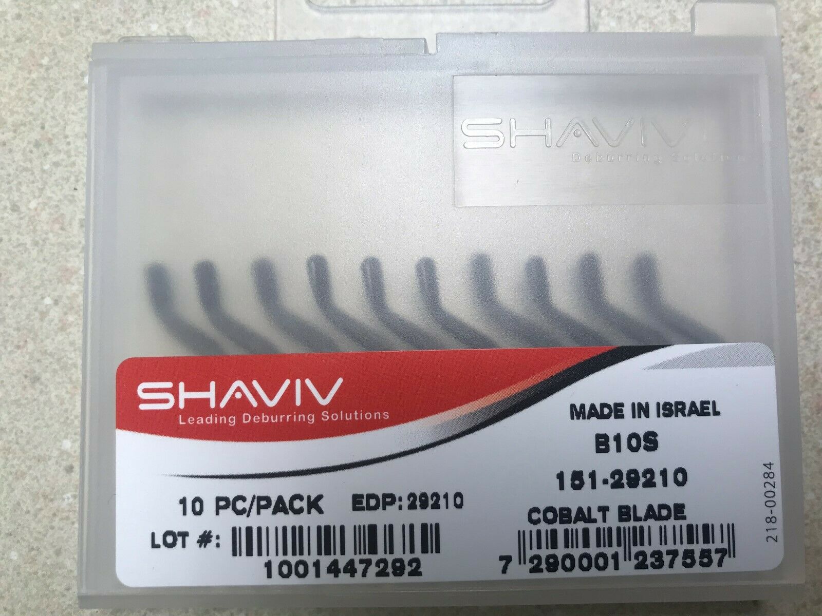 Shaviv B10S Cobalt Cutter Deburring Blade Pkg of 10  #29210 - NEW IN BOX