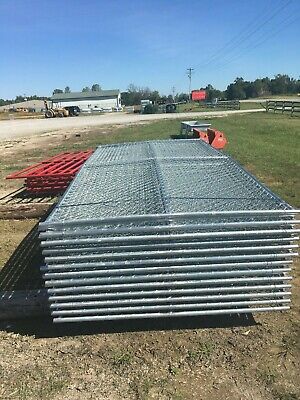 12' x 6' chain link temp construction fence panels-Rent A Fence
