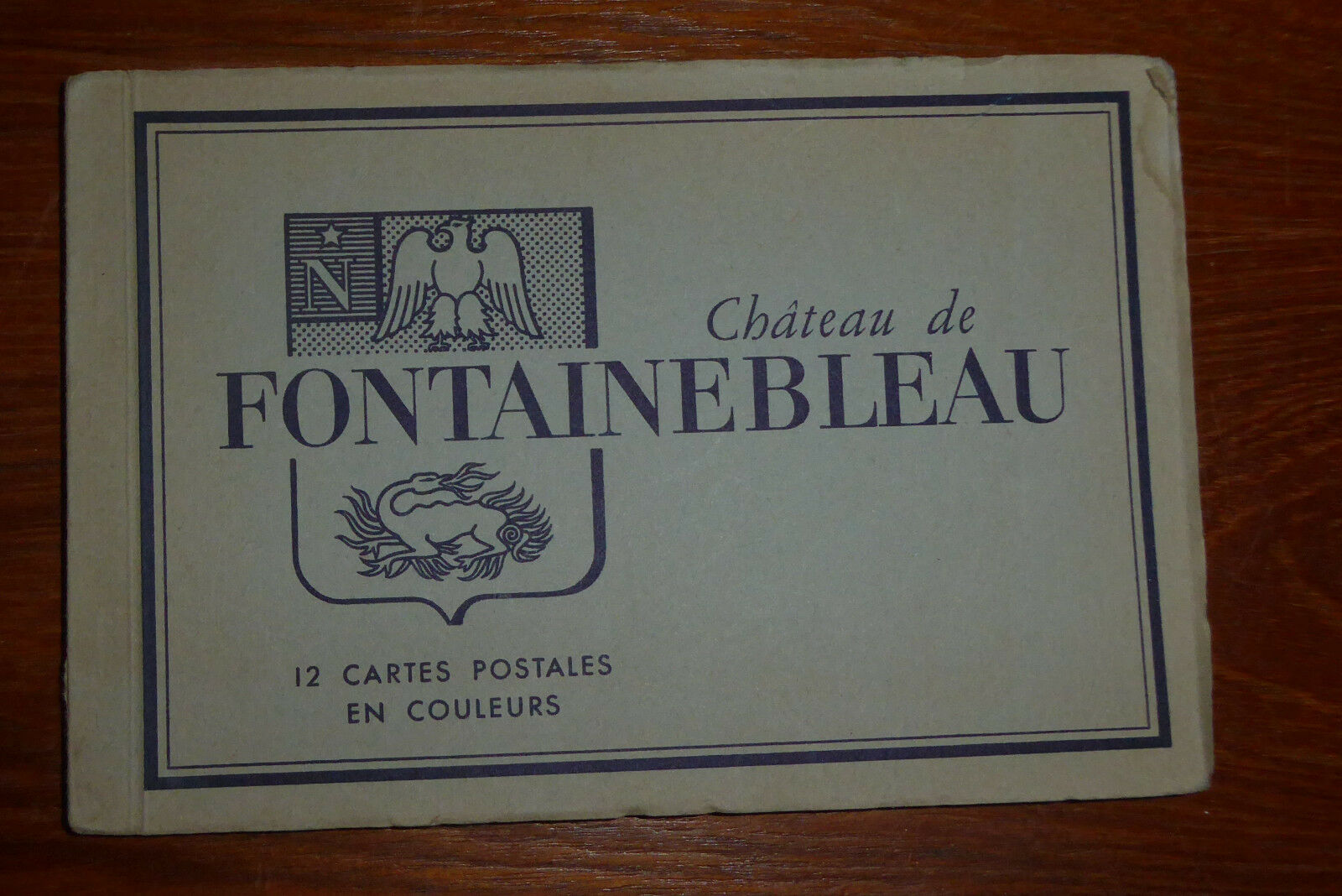 Vintage Souvenir Collection of Postcards -The Palace at Fontainebleau