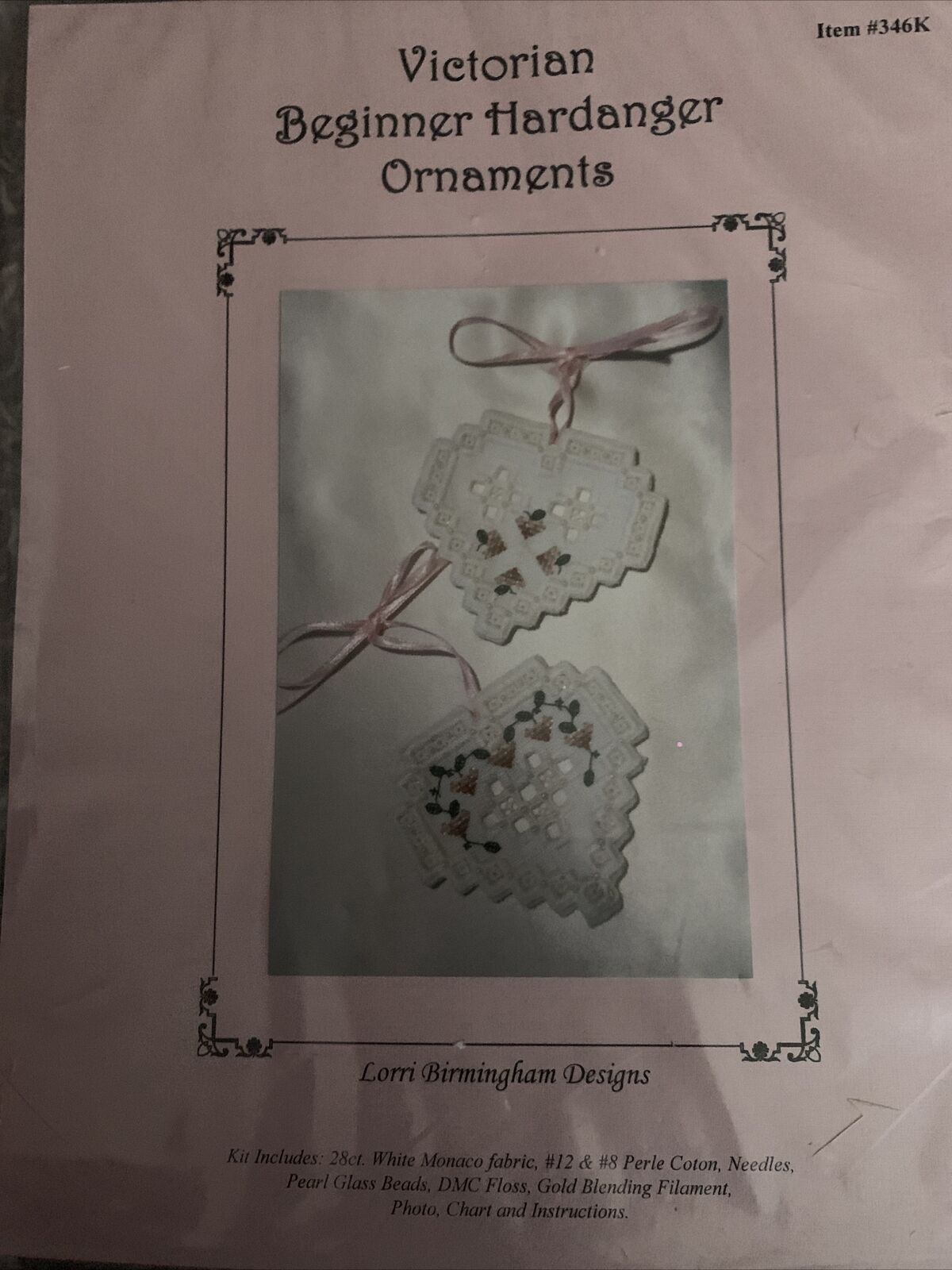 Lorri Birmingham Victorian Beginner Hardanger Ornaments Kit