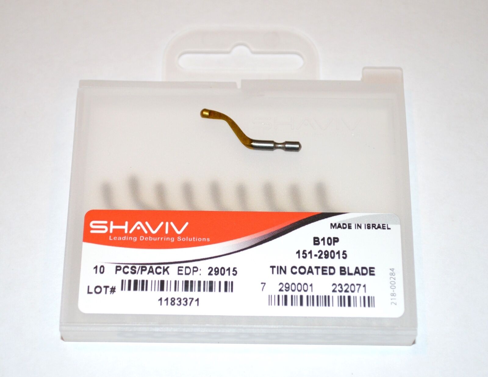 Shaviv B10P Coated Cutter Deburring Blade Pkg of 10  #29015  See Promotion