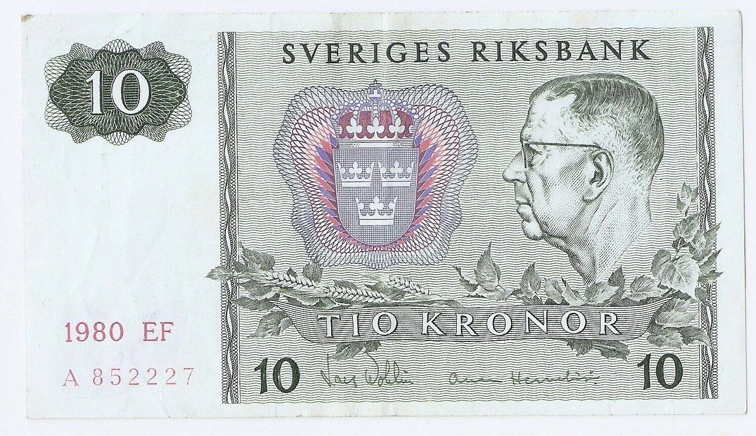 Sweden 10 krona 1980