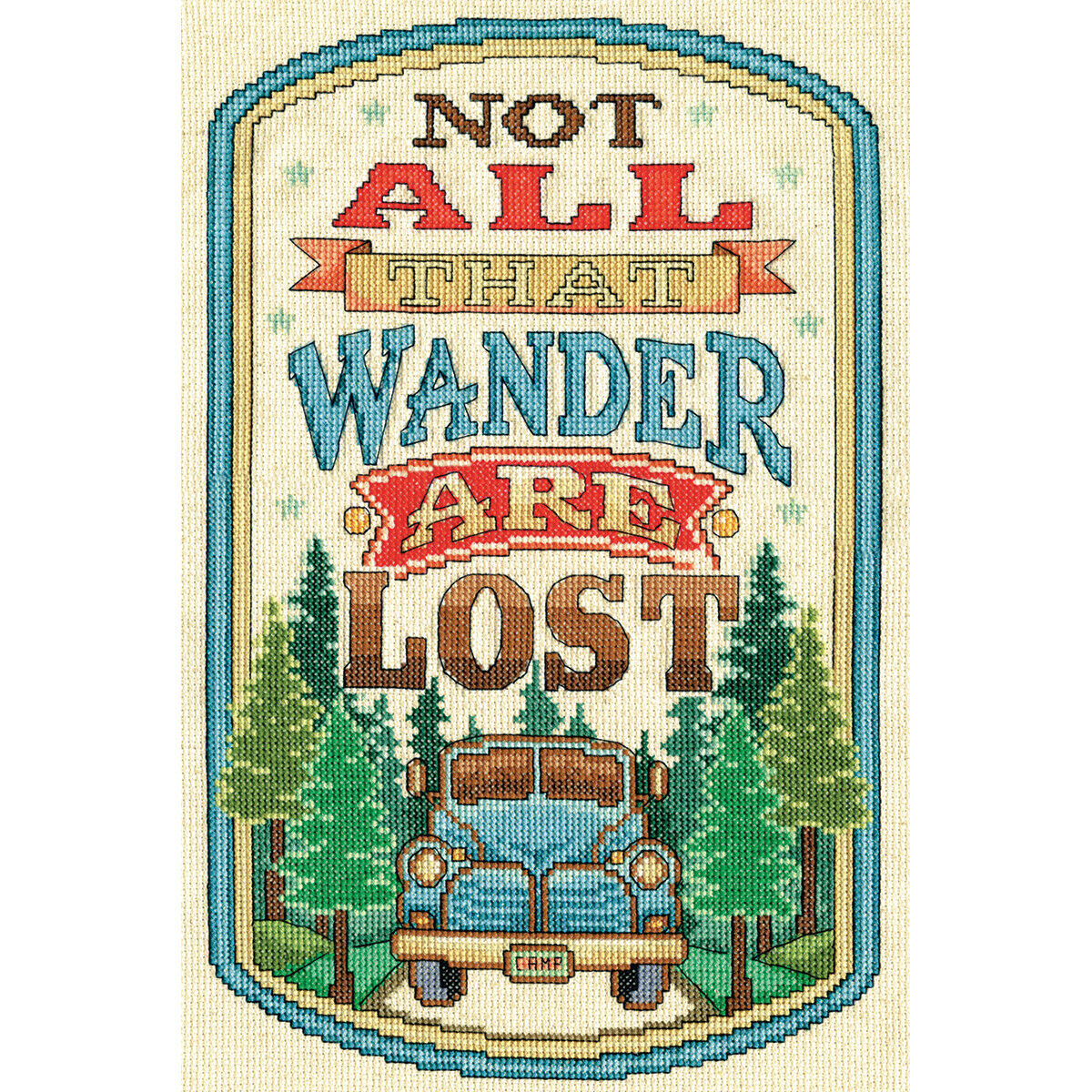 All That Wander Counted Cross Stitch Kit-8"X12" 14 Count, Pk 1, Design Works