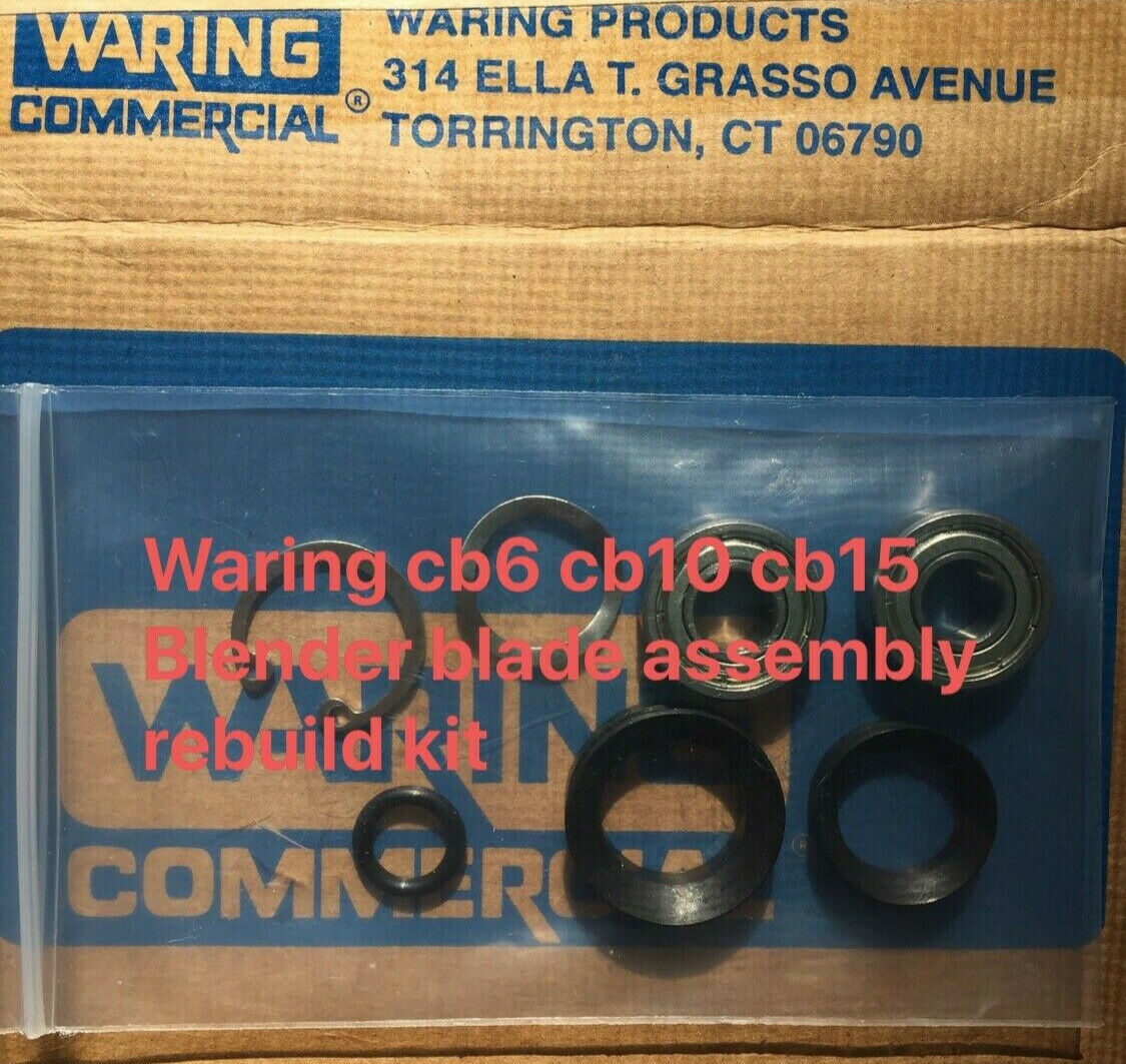 2 pieces Waring bearing 018386+V-seals REBUILD KIT for cb6 cb10 cb15 blender