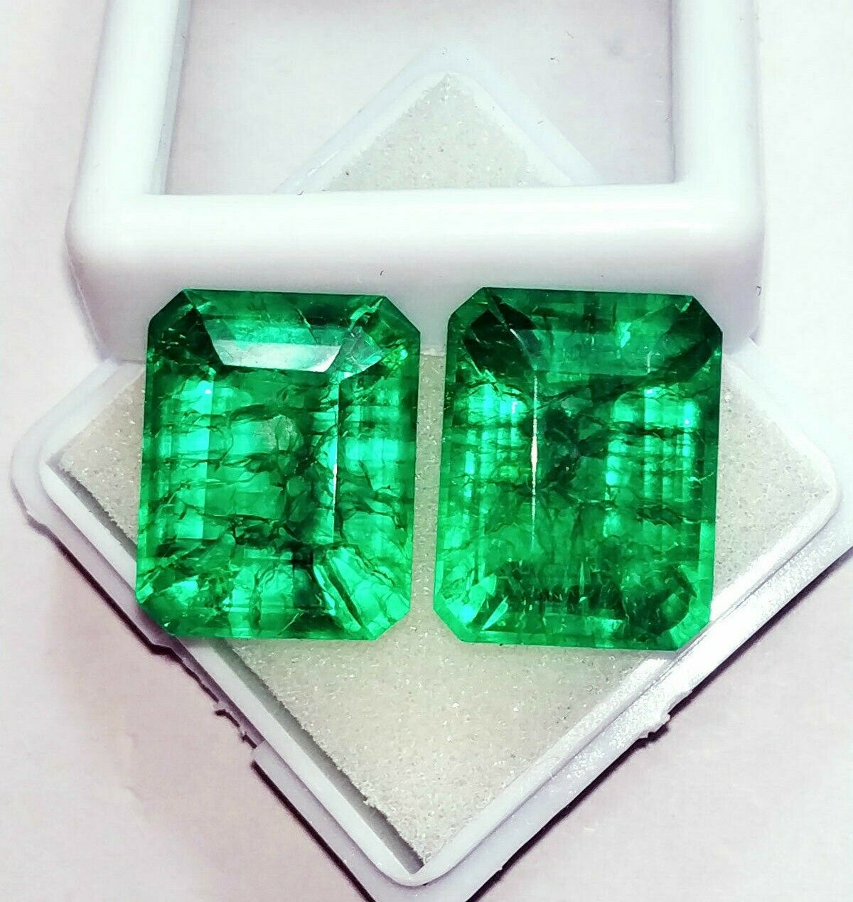Loose Gemstone Natural Emerald Pair 8 to 10 Ct Certified With Free Shipping ebay