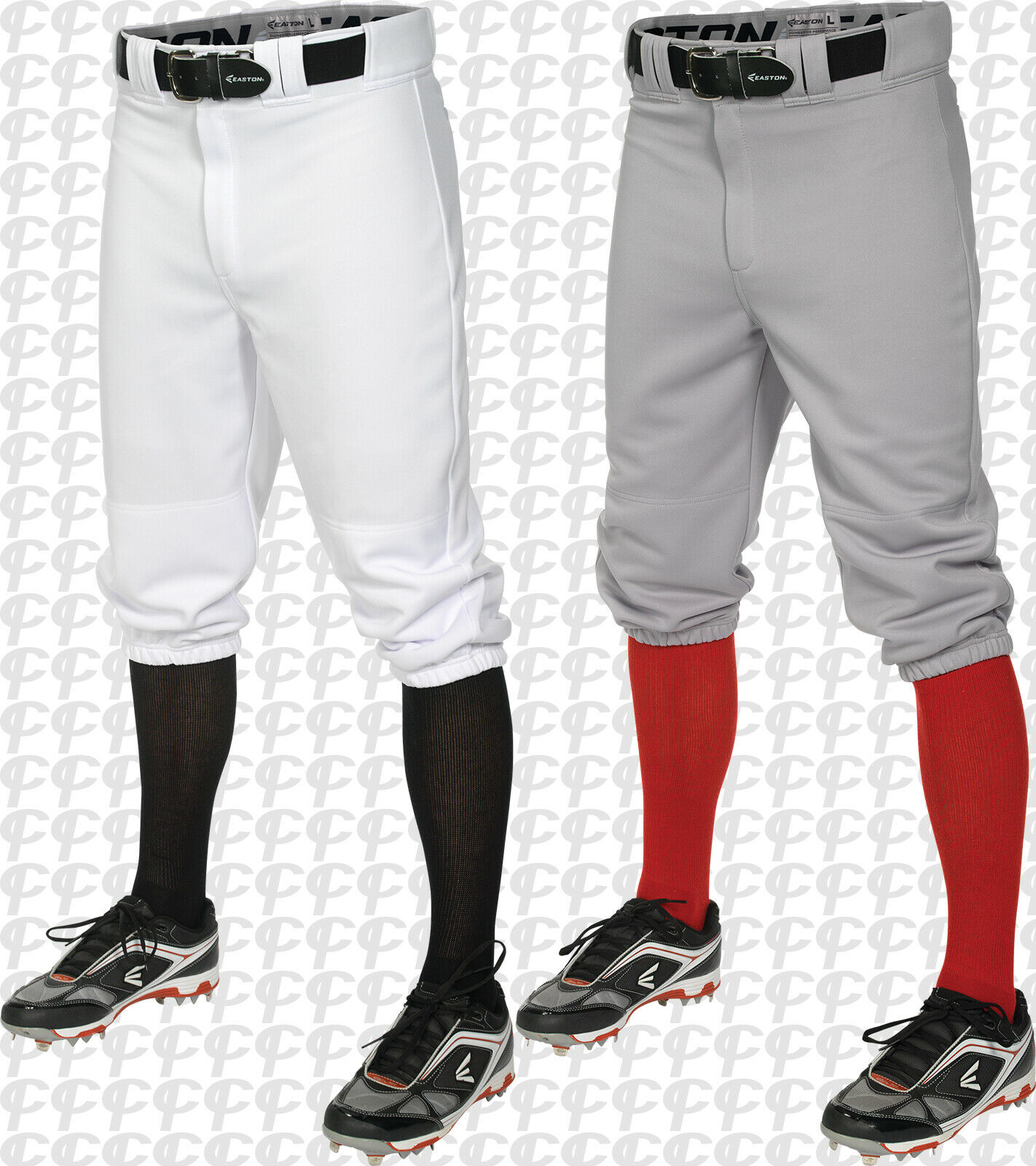 Easton Youth Boys Pro + Knicker Style Baseball Pants White or Grey A167104 S-XL