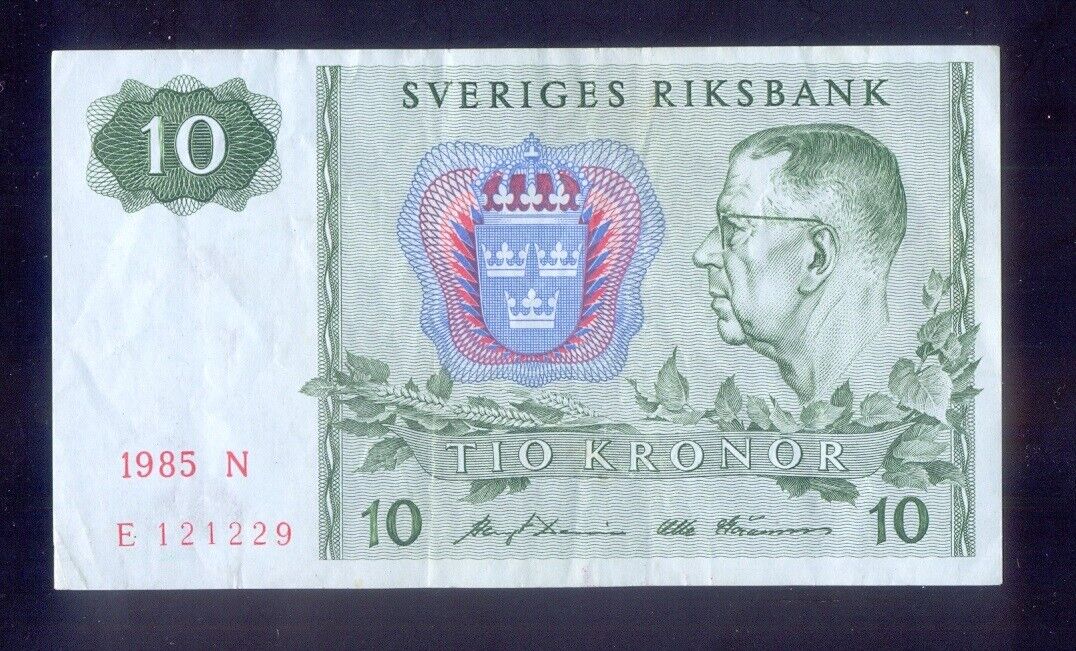 Sweden 10 Kronor 1985  P52d