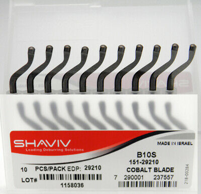 10pcs B10S Shaviv Replacement Blades for B Series Holders Shaviv 29210